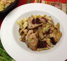 One-Pot Chicken with Artichokes and Fennel
