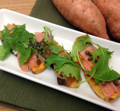 Savory Smoked Salmon Sweet Potato Toast
