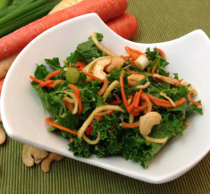 Crunchy Carrot and Parsnip Kale Salad