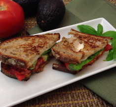 Sun Dried Tomato Caprese Grilled Cheese