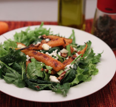 Roasted Carrot Spinach Salad