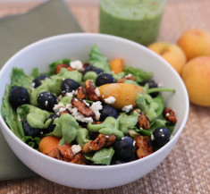 Blueberry Apricot Spinach Salad