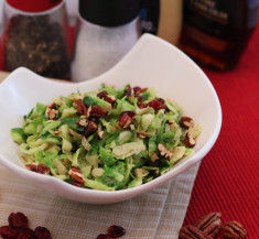 Brussels Sprouts Salad with Creamy Dijon Dressing