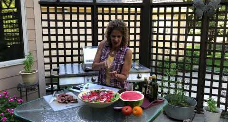 From the Farm to Your Fork: Steak Tomato & Watermelon Salad
