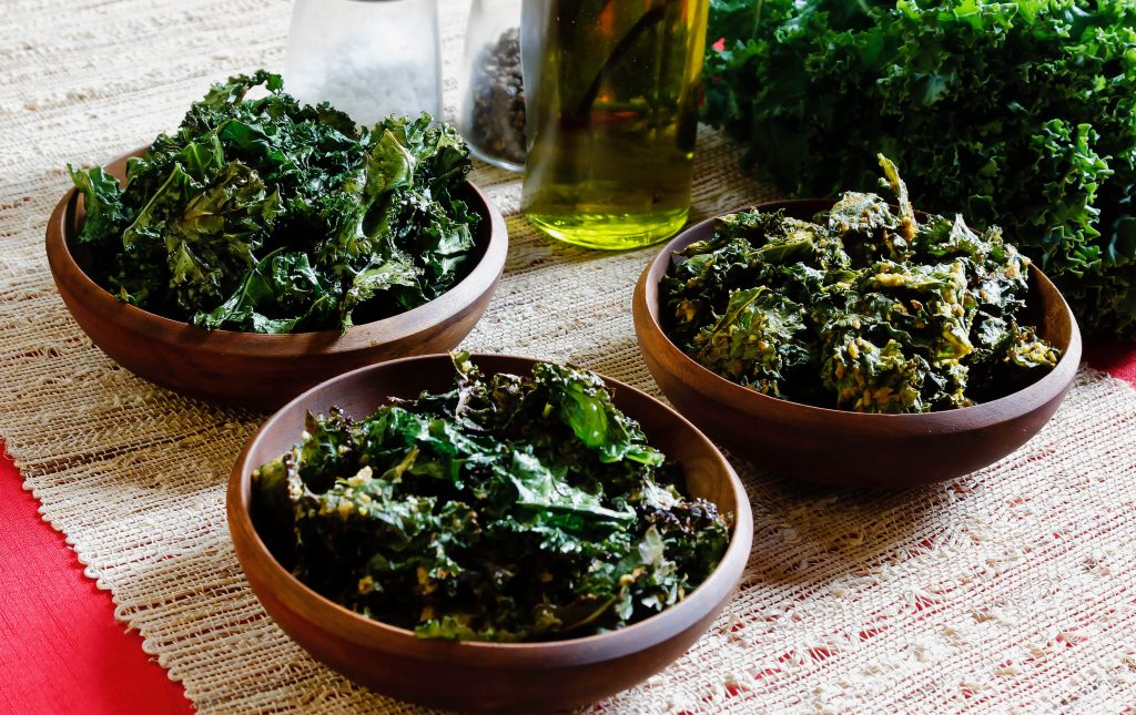 Photo of the Kale Chips 3 Ways from the Eat REAL America website