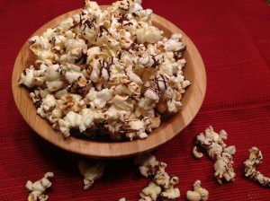 Dark Chocolate Drizzled Popcorn-Get-Real-Wichita-Kansas