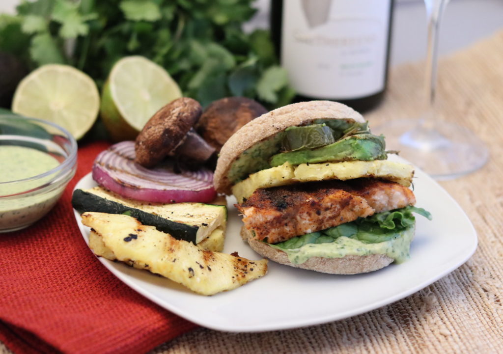 Photo of the Tropical Salmon Sandwiches from the Eat REAL America website