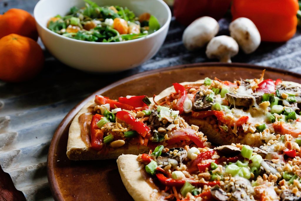 Photo of the Thai Pizza from the Eat REAL America website