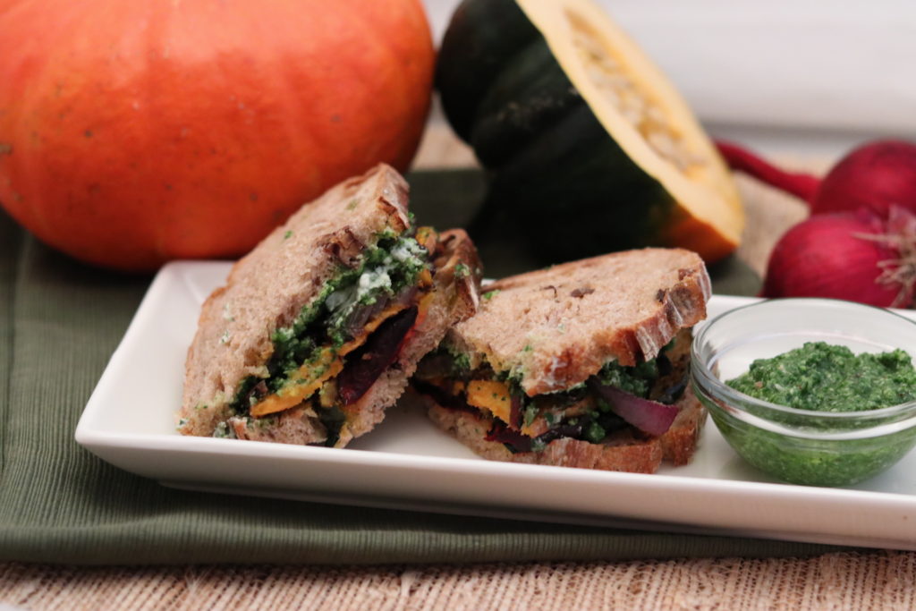 Photo of the Autumn Roasted Veggie Sandwich