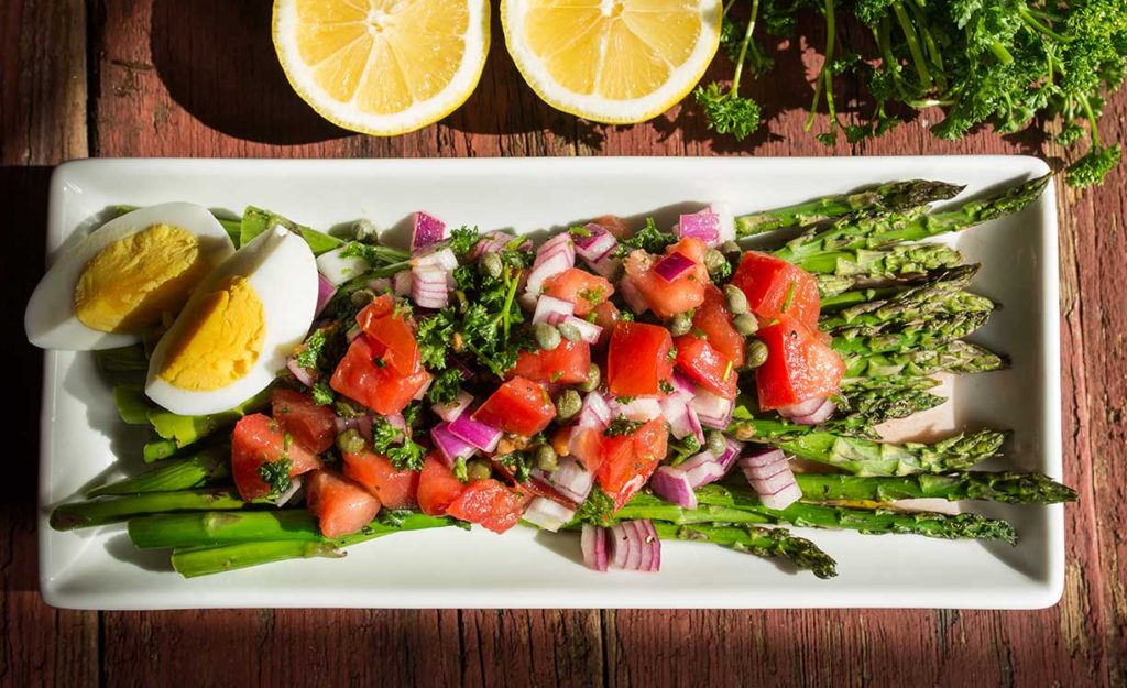 Photo of the Asparagus with Catalan Vinaigrette from the Eat REAL America website