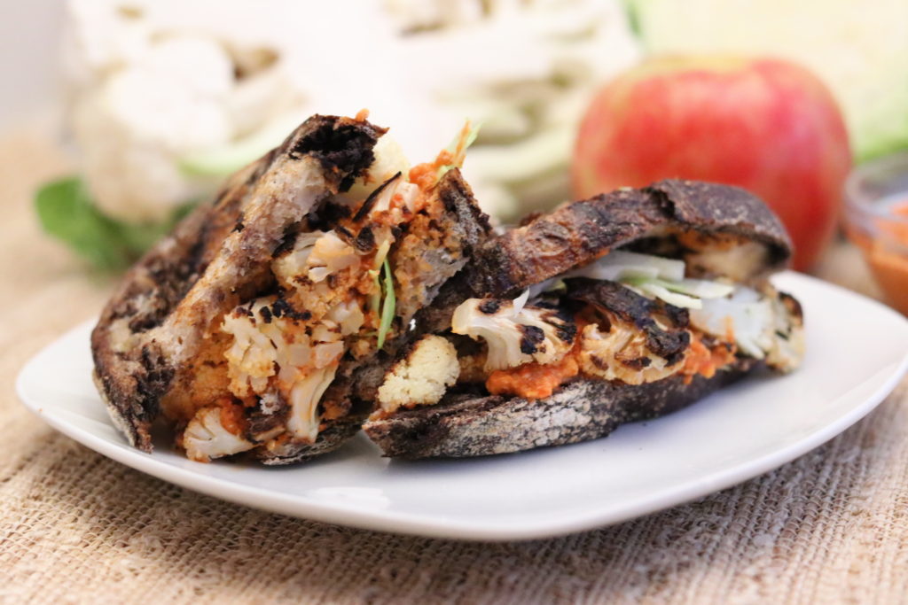 Photo of the Roasted Cauliflower Sandwich from the Eat REAL America website
