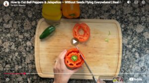 Link to a video of Krista showing you how to cut a bell pepper and a jalapeno pepper
